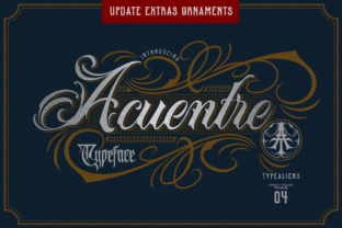Acuentre: A Bold Blackletter Font with a Vintage Twist