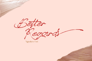Better Regards Signature Font