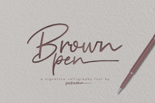 Brown Pen Script: Elegant & Playful Handwritten Font