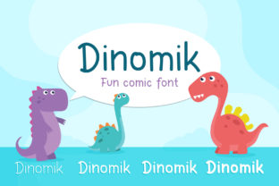 Dinomik: A Cheerful Sans Serif Font for Creative Projects