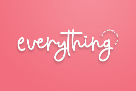 Everything Script: The Modern Handwritten Font That Brings Authenticity to Digital Typography