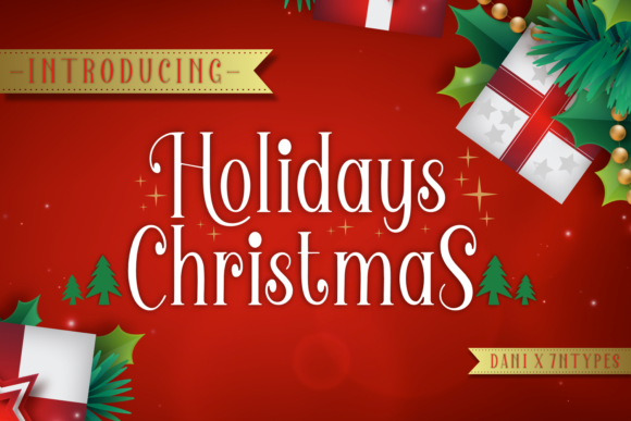 Festive Serif Font for Holiday Creations