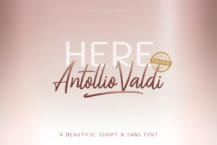 Here Antollio Valdi Duo: Where Authentic Script Meets Confident Sans