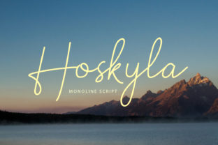 Hoskyla: A Simple and Charming Script Font for Elegant Design