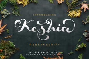 Keshia Font: A Delightful Script for Creative Expression