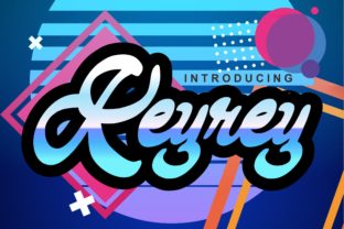 Keyrey: A Funky and Cool Script with a Bold Feel