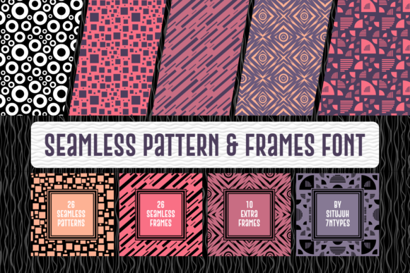 Seamless Pattern Frames: Elevate Your Designs with Versatile Dingbat Fonts