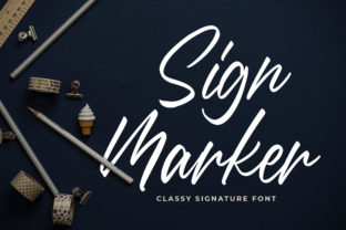 Sign Marker Font: A Unique Script for Creative Expression