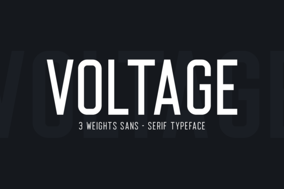 Voltage: The Bold, Simple Sans Serif That Fits Today’s Design Needs