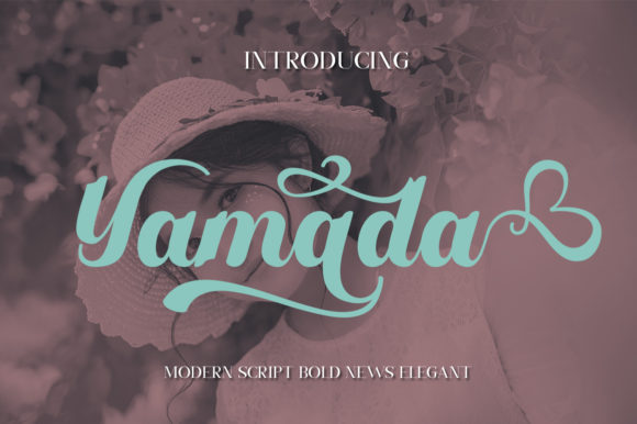 Yamada: A Handwritten Script Font with Distinctive Style